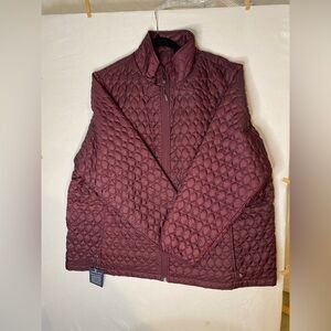 Lands' End Quilted Maroon Jacket
